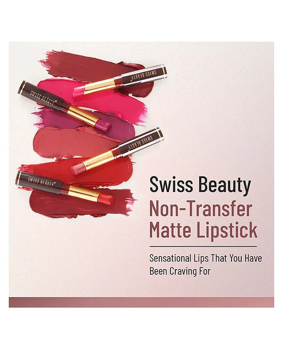 Swiss Beauty Non Transfer Matte Lipstick