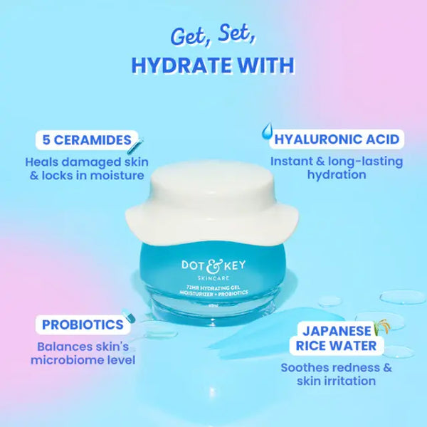 72HR Hydrating Gel Moisturizer + Probiotics