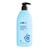 Plum Coconut Shampoo for Dull Hair with Coconut Milk and Peptides for Soft & Silky Hair I 22x Softer Hair I Shampoo for Women and Men | 500 ml - Light Blue