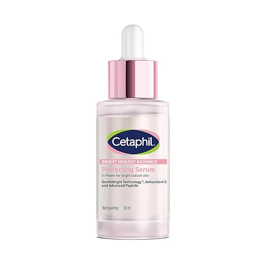 Cetaphil Bright Healthy Radiance Brightening |Glow Serum | 30 ml | GentleBright Technology with Antioxidant C and Advanced Peptide | Removes Dark Spots & Dullness