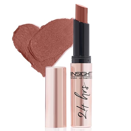 INSIGHT 24 Hrs Non-Transfer Matte Lipstick | Lightweight, Highly Pigmented, Long Wear | Kiss Proof & Smudge Proof