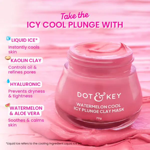Watermelon Cool Icy Plunge Clay Mask