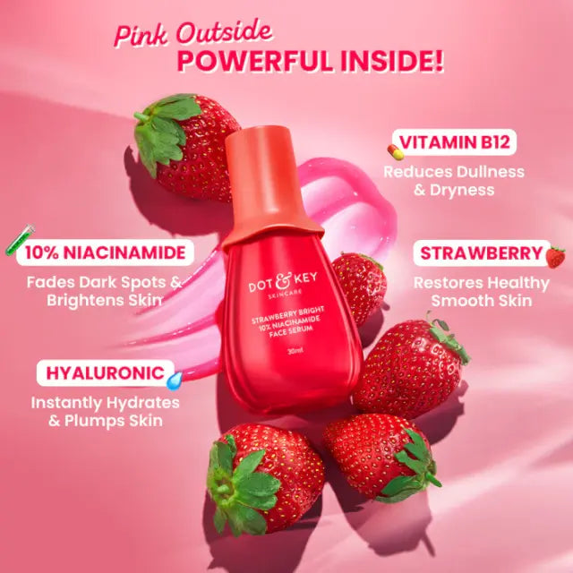Strawberry Bright 10% Niacinamide Face Serum